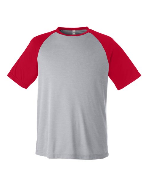 Athletic Heather/ Sport Red