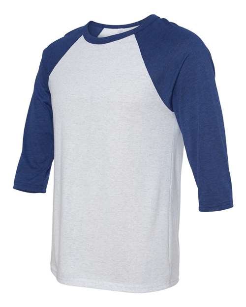 White Fleck/ Navy Triblend-model Image
