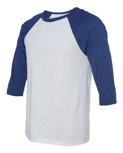 White Fleck/ Navy Triblend-model Image
