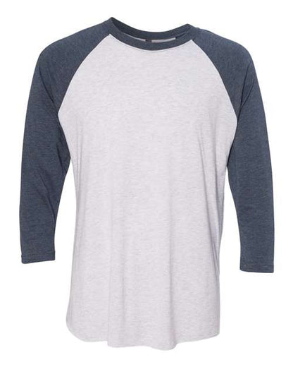 Indigo Sleeves/ Heather White Body