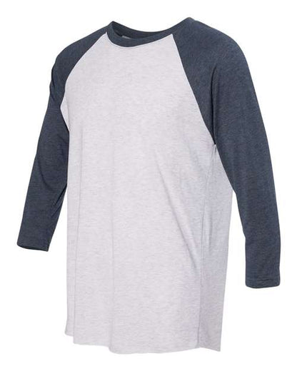 Indigo Sleeves/ Heather White Body