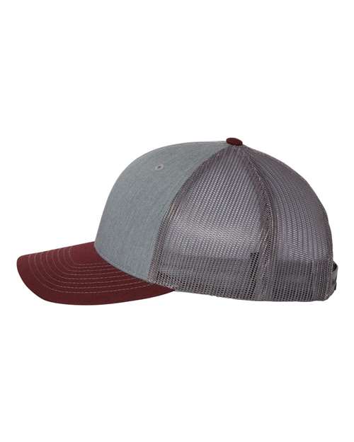 Heather Grey/ Charcoal/ Maroon-model Image
